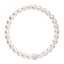 Perlový náramek bílý s křišťály Preciosa 33115.1 Bílá
