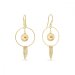 Náušnice zlaté se Swarovski Elements Eden KWRDG581812LGO Light Gold