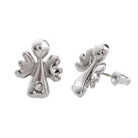 Náušnice číre so Swarovski Elements Anjelik Krystal