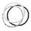 Náramky s minerálními kameny map stone-jaspis, black onyx, white howlite 43045.3 bílo černý