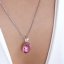 Strieborný prívesok s kryštálom Swarovski ružový ovál 34245.3 Rose
