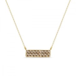 Náhrdelník zlatý so Swarovski Elements Radiance NGFMP2GS Golden Shadow