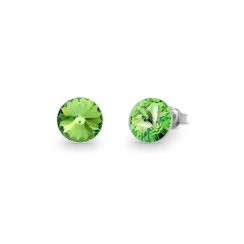 Náušnice zelené Rivoli se Swarovski Elements Sweet Candy Studs K1122SS39PE Peridot 8 mm