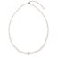 Perlový náhrdelník bílý s křišťály Preciosa 32006.1