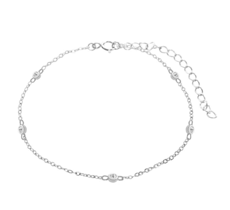 Stříbrný nákotník s krystaly Swarovski Elements Krystaly