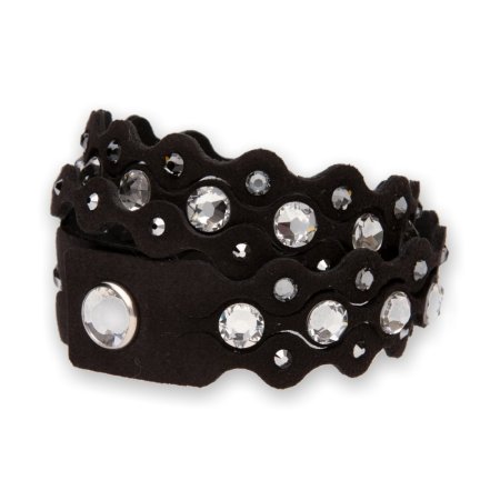 Náramek se Swarovski Elements krystaly černý Dotty Elegant BLDOT2CZ1 Krystal