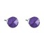Náušnice fialové Rivoli so Swarovski Elements Tanzanite 8 mm