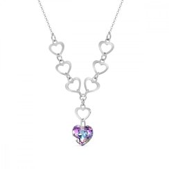 Náhrdelník fialový se Swarovski Elements Feeling NS64328VL Vitrail Light