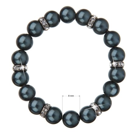 Náramok so Swarovski Elements zelený perlový 33058.3 Tahiti