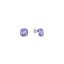 Náušnice so Swarovski Elements štvorec 10 mm Busso K447010PL Provence Lavender