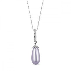 Náhrdelník so Swarovski Elements perla Lavender