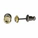 Náušnice so Swarovski Elements žltá bodka Jonquil 5 mm