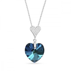 Náhrdelník modrý se Swarovski Elements Spirit NCN622818BB Bermuda Blue