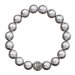 Náramok šedý perlový so Swarovski Elements 33074.3 Light Grey