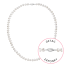Perlový náhrdelník z říčních perel se zapínáním z bílého 14 karátového zlata 822001.1/9271B bílý