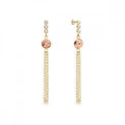 Náušnice oranžovej so Swarovski Elements Ballena KCG1122SS29LP Light Peach