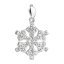 Strieborný prívesok s kryštálmi Swarovski biela vločka 34221.1 Krystal