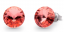 Náušnice Rivoli ružové so Swarovski Elements Sweet Candy Studs K1122SS47RP Rose Peach