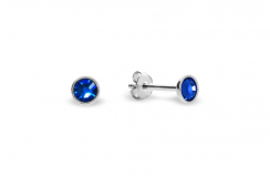 Náušnice modré sa Swarovski Elements Pinpoint Studs K2038SS10CB Capri Blue