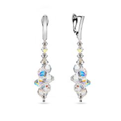 Náušnice se Swarovski Elements Bicone KW63015301AB měnivá