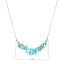 Náhrdelník s kamenem tyrkys 42037.3 ocel
