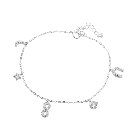 Náramek čirý se Swarovski Elements Krystal