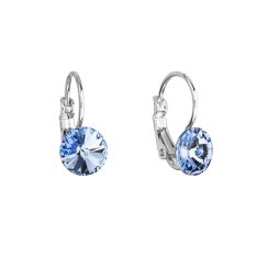 Náušnice Rivoli so Swarovski Elements Light Sapphire 8 mm
