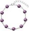 Náramok Rivoli so Swarovski Elements Amethyst 8 mm