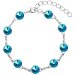 Náramek Rivoli se Swarovski Elements Bermuda Blue 8 mm