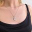 Strieborný náhrdelník so Swarovski kryštálmi srdce biele 32071.1 Krystal