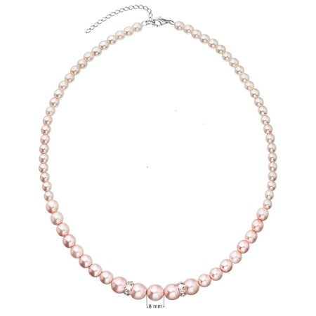 Perlový náhrdelník so Swarovski Elements 32036.3 Rosaline