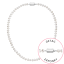 Perlový náhrdelník z riečnych perál so zapínaním z bieleho 14 karátového zlata 822001.1/9267B biely