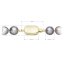 Perlový náhrdelník z riečnych perál so zapínaním zo 14 karátového zlata 922028.3/9269A grey