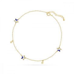 Retiazka na nohu dúhová so Swarovski Elements Vilo BAG28163AB