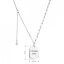 Stříbrný náhrdelník placička ETERNAL LOVE a přívěsek s mini zirkonkem 12070.1