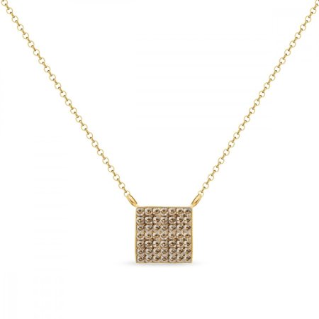 Náhrdelník zlatý so Swarovski Elements Kingdom NNGFM7GS Golden Shadow