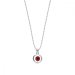 Náhrdelník červený se Swarovski Elements Punct NC1088SS18SC Scarlet