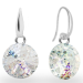 Náušnice Rivoli sa Swarovski Elements Candy KW112212WP White Patina 10 mm