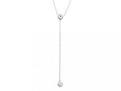 Strieborný retiazkový náhrdelník Swarovski Elements Krystal