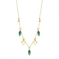 Náhrdelník zelený se Swarovski Elements Euphoria NGROLO22017EM Emerald