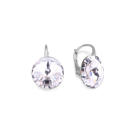 Náušnice biele Rivoli sa Swarovski Elements Sweet Candy K112212C Krystal 12 mm