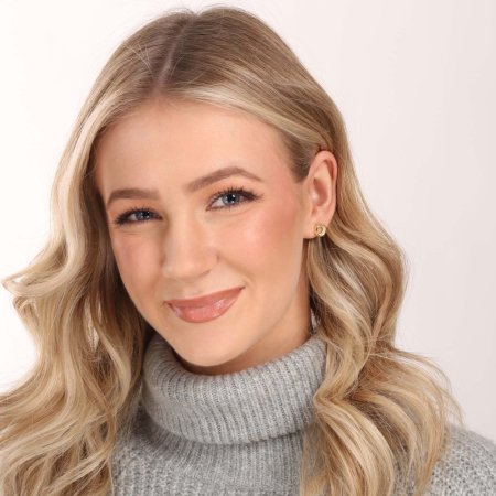 Pozlacené obroučky pecky zaoblené zirkony 11431.1 krystal Au pokovení