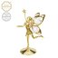 Kovová pozlacená figurka Víla s bílými krystaly Swarovski Elements