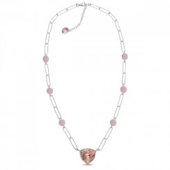 Strieborný náhrdelník ružový Trilliant N4706VR6RQ Vintage Rose
