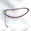 Náramek s pravými garnet kameny 43055.3 ocel