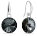 Náušnice Rivoli sa Swarovski Elements Candy KW112212SN Silver Night 10 mm