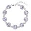 Strieborný náramok so Swarovski kryštálmi fialový 33048.3 Violet