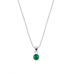 Náhrdelník zelený se Swarovski Elements Glee N1122SS29EM Emerald