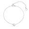 Náramek čirý se Swarovski Elements Heart B28086C