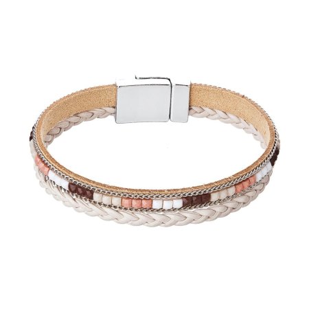 Náramok béžový textilný 53009.3 beige